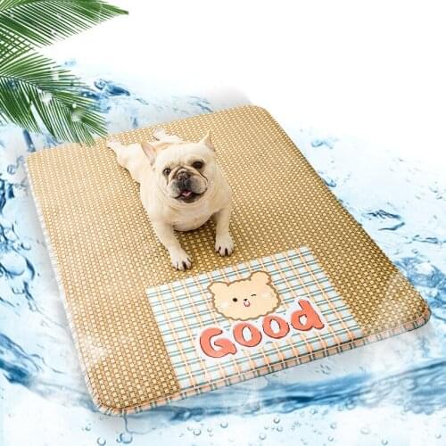 Dog Summer Mat Breathable Bamboo Material Mattress Beds For Medium Large Dogs Top Quality Dog Mat Cooling Summer