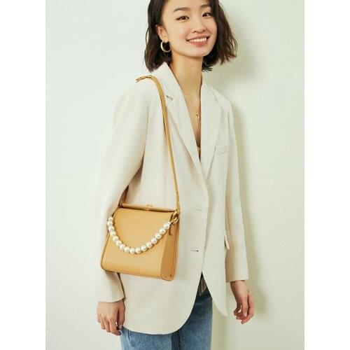 Pearl Small Bag Female 2021 New Trendy Fashion Cigarette Case Bag Wild One-shoulder Messenger Portable Female Bag