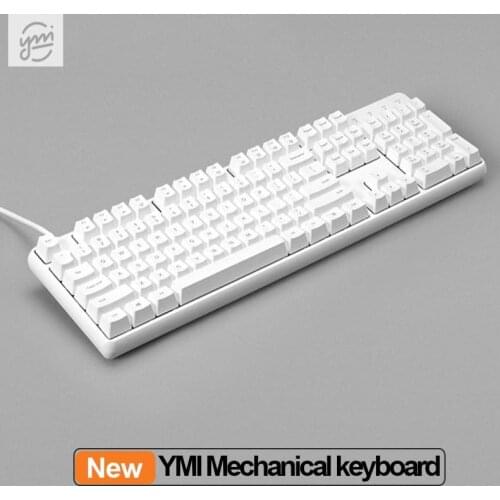 YMI Mechanical Keyboard 104 key TTC Shaft Body USB Wired Connect Keyboard Multimedia Shortcut Keyboard Portable Keyboard