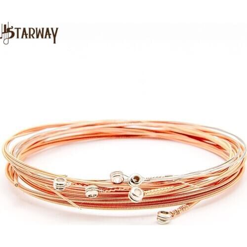 STARWAY A206 Alice 6 Strings Acoustic Guitar Strings Set Phosphorus Bronze +Coated Copper Guitar Strings Guitar Accessories