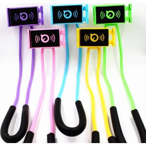 2020 New Lazy Bracket Universal 360 Degree Rotation Flexible Phone Selfie Holder Snake-like Neck Bed Mount Anti-skid For Phone
