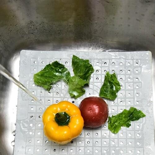 Sink Mat Table Kitchen Home Anti Slip Drying Dishes Drain Mat Heat Insulation Kitchen Bathroom Protector Sink Mat