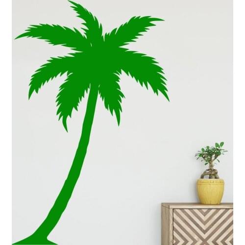 Carved coconut tree Wall Sticker Vinyl Wallsticker For Kids Rooms Nursery Room Decor Wall Stickers Waterproof Wallpaper