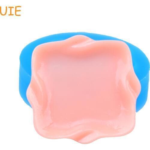 PYL556U 27.6mm Serving Tray Silicone Mold - Plate Mold Cake Decorating Cookie Biscuit Resin Chocolate, Polymer Clay Candle Mold