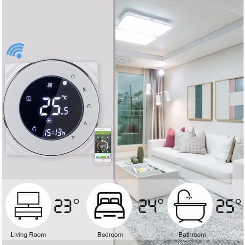 Thermostat Wifi/No Wifi /Mmodbus 16A Electric Heating Fireproof Thermostat Programmable LCD Celsius Winter Home Room Thermostat