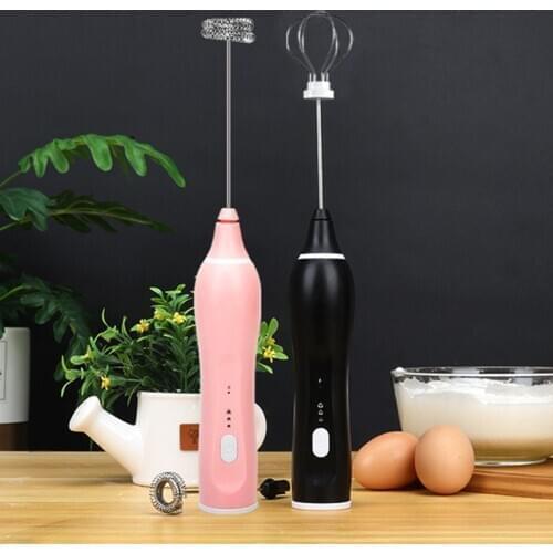 1pc Stainless Steel Milk Drink Coffee Whisk Mixer USB Electric Egg Beater Frother Foamer Handle Stirrer Kitchen Cooking Tools