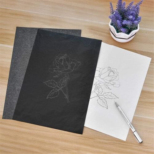 100pcs Graphite Carbon Paper Painting Clothing Tracing Carbon Paper A4 Transfer Copy Sheets Office Supplies DIY Paper