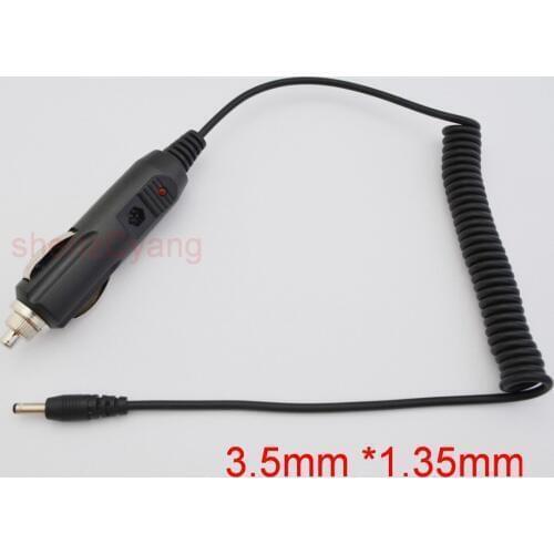 100pcs High-quality, all-copper car charger 12V / 24V Power adapter Cigarette Lighter 1.5M DC 3.5mm x1.35mm Free shipping