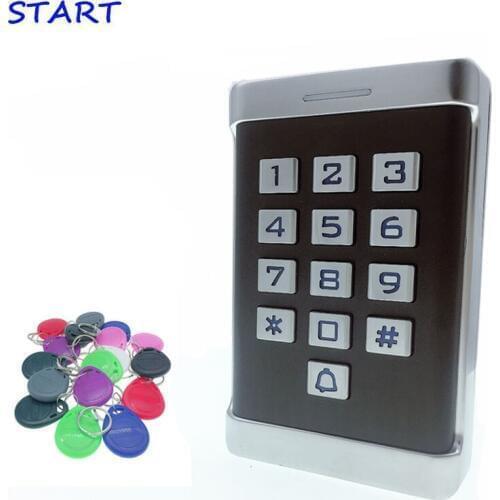 12V 24V Waterproof IP68 Metal Rfid Access Control EM ID Keypad Single Door Stand-alone Access Control & Wiegand 26 bit In/Output