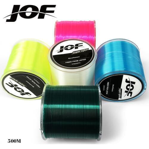 500m JOF Fishing Line Nylon Super Strong Japan Monofilament Fishing Line 5 LB-30 LB