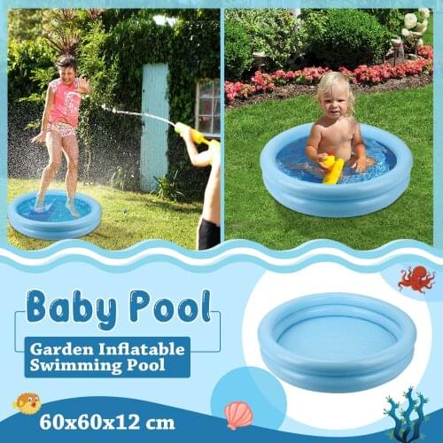 60cm Baby Inflatable Swimming Pool Kids Toy Paddling Play Children Round Basin Bathtub Portable Kids Outdoors Pool Accessories