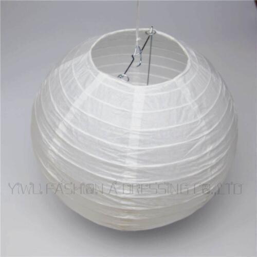 8 inch(20cm) White Chinese Round Paper Lantern Ball 2pcs/lot Hanging Wedding Party Decorations Free Shipping