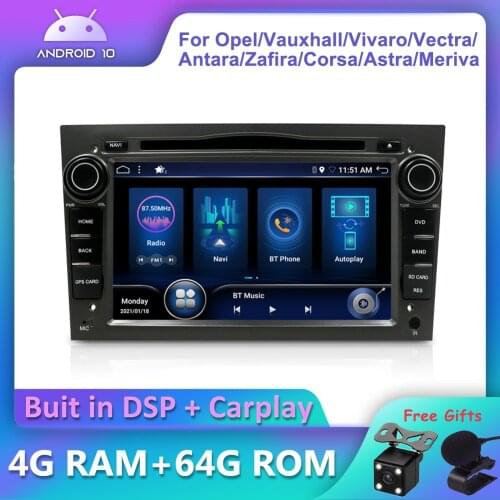 Bosion Android 10 DSP CarPlay Car Radio Multimedia Player For Opel Vauxhall Astra Vectra Antara Zafira Meriva Veda 2din DVD GPS