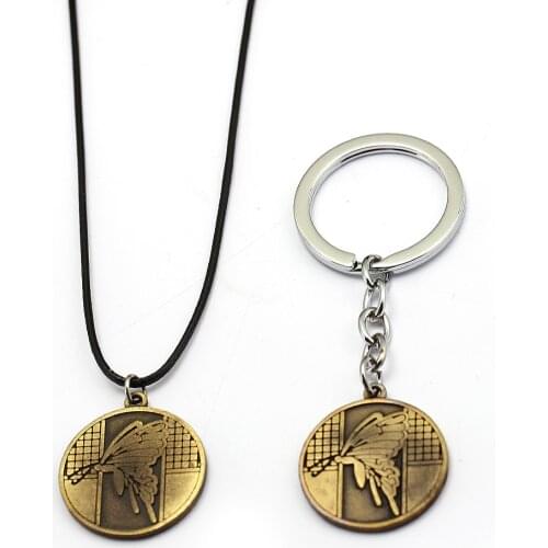 HSIC Game The Last Of Us Keychain Butterfly Bronze Metal Pendant Keyring Holder Men Jewelry Chaveiro feminino