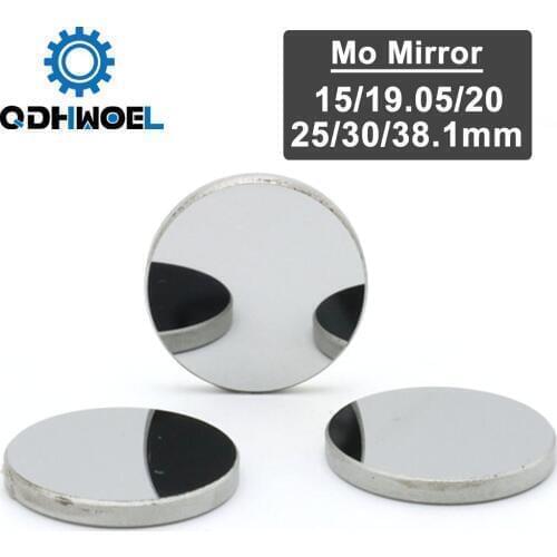 Co2 Laser Reflect Mirror Dia. 15 19.05 20 25 30 38.1mm Mo Laser Mirror For Co2 Laser Engraving And Cutting Machine