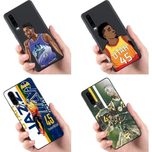 Donovan Mitchell Phone Case TPU Classic Fashion Sotf Silicone Black for Huawei P40Pro P30 P20 Lite P10 P9 P8 Series Aesthetic