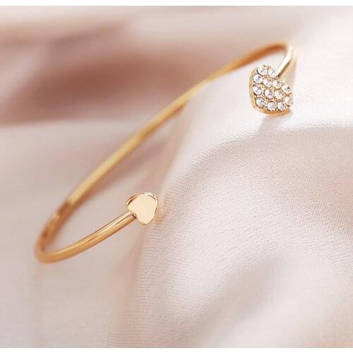 European and American fashion new ladies open bracelets creative retro simple love bracelet