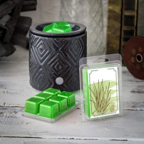 Hot 100 Packs Wax Melt Clamshells Molds Square 6 Cavity Clear Plastic Cube Tray for Candle-Making Soap