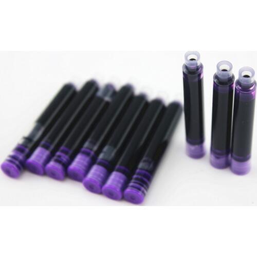 30 PCS Pen Ink Cartridge to Fit Fountain Pens, purple(Caliber 3mm)