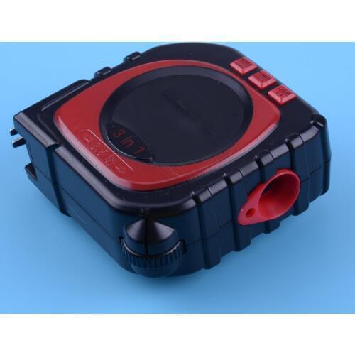LETAOSK 1Pc 3 In 1 ABS Plastic String &Sonic & Roller Mode Measuring Tape Digital Laser Ruler Tool