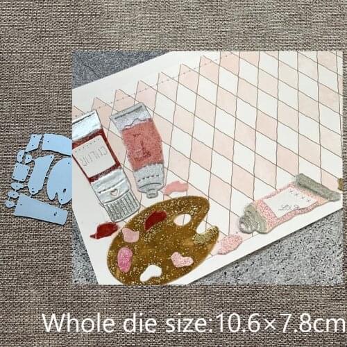 XLDesign Craft Metal Cutting Dies stencil mold Paint palette decoration scrapbook Album Paper Card Craft Embossing die cuts