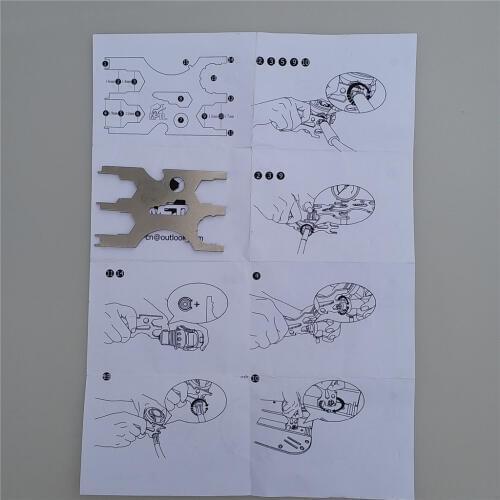 Antirust Scuba Diving Multi Tool, Reliable Survival Portable Multitool, Durable Credit Card-Sized Multitool