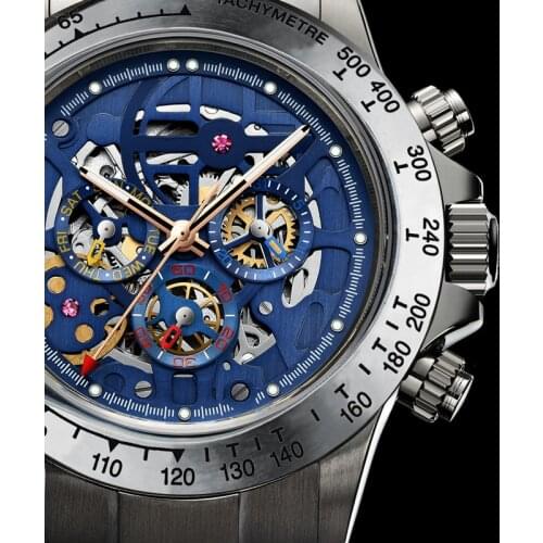 2020 New HAIQIN DESIGN Skeleton Waterproof mens mechanical watches luxury automatic watch men Genuine Tourbillon wristwatch men