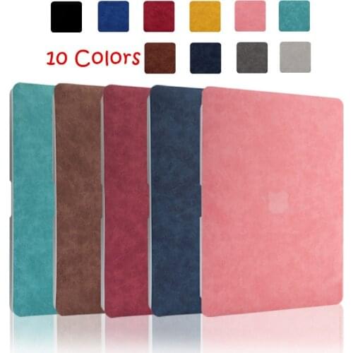 2020 New For MacBook Air Pro 13 15 Inch PU Leather Shell Skin Cover For MacBook Air Pro A2179 A2337 A1466 A2251 A2338 Shell Skin