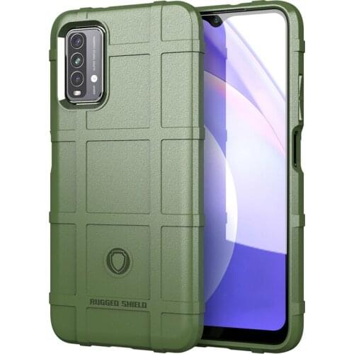 Rugged Army Green Armor Cover For Xiaomi Redmi 9T Case Redmi 9T Cover Silicone Phone Case Xiomi Redmi 9 T 9T Shockproof Case