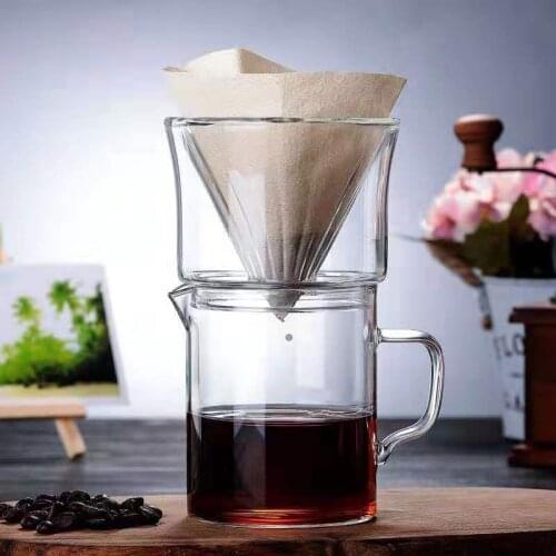Cold Brew Straight Simple Glass Coffee Cup Sharing Pot Suitable for Handmade Coffee Extraction Exquisite Creative Coffee Pot