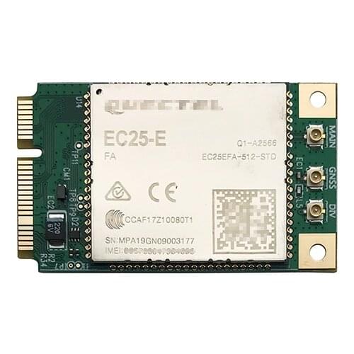 Quectel EC25-E LTE Cat4 MINI PICE V2 module with GNSS for EMEA Korea Thailand India B1 B3 B5 B7 B8 B20 B38 B40 B41