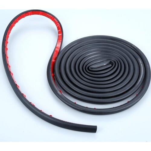 4M Sloping D Type Soundproof Dustproof Toughness Rubber Car Door Edge Seal Strip