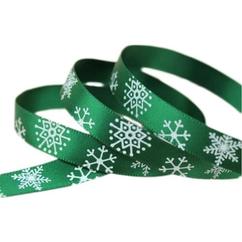 9mm Red Green Letter Printed Silk Satin Ribbons (20Meters/Lot) Christmas Halloween Wedding Birthday Party Gift Wrapping Ribbons