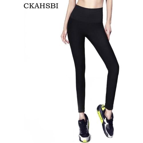 CKAHSBI Sports Pants Gym Clothes Sexy High Waist Stretched Polyester Running Tights Women Sports Leggings Fitness Yoga Pants