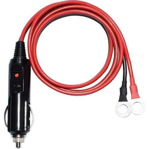 Heavy-Duty 14AWG 15A Male Plug Cigarette Lighter Adapter Power Supply Cord with 3.28ft / 1.0m 14 AWG Cable Wire for Car Inverter