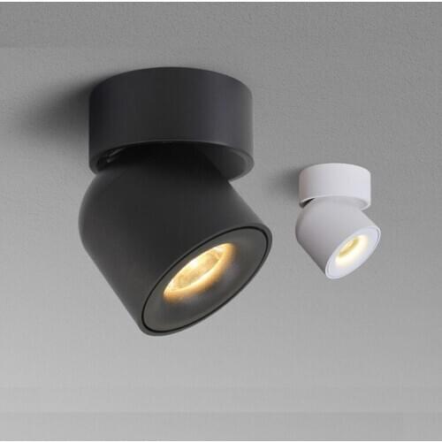 2pcs Led Surface Mounted Ceiling Downlight 9w 7w Adjustable 90 degree Nordic Spot light for indoor Foyer,Living Room AC 90-260V