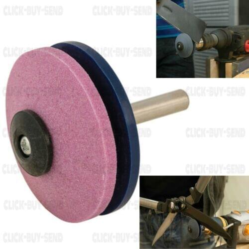 Lawn Mower Sharpener Lawnmower Blade Sharpening Tool For Power/Hand Drill Rotary Lawn Mower Blade Dresser 50 Mm Garden Tool D