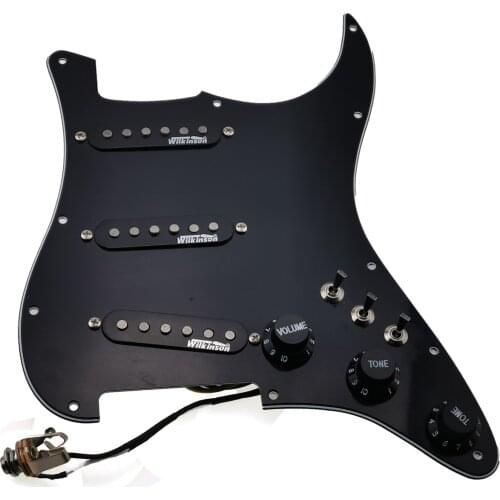 Wilkinson SSS Ainico 5 Single coil Pickups 7-Way type fully loaded Prewired Pickguard Set For Strat guitar electric guitar parts