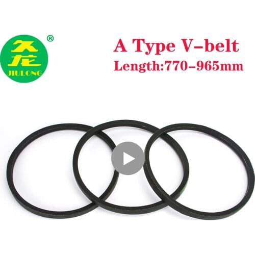 JIULONG V-Belt A Type Black Rubber Drive V Belt A770/780/787/813/820/830/838/864/870/889 Inner Girth for Machine Transmission