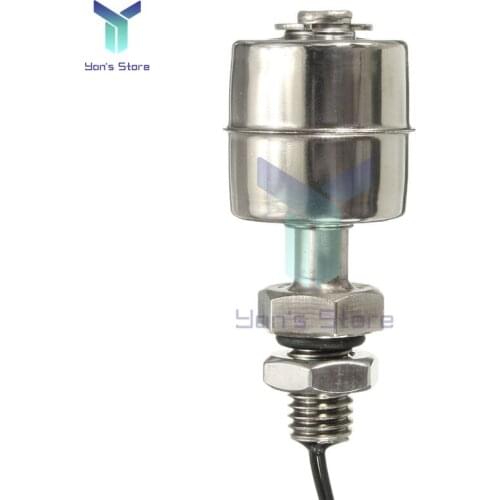 Stainless Steel Vertical Liquid Water Level Sensor Switch Internal Float Switch 45mm Line 10W Mini Vertical Water Level Switch