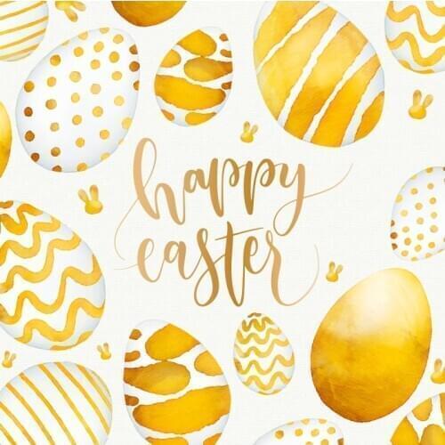 Golden Eggs Happy Easter Photography Backdrop Celebration Photo Booth Studio Decor