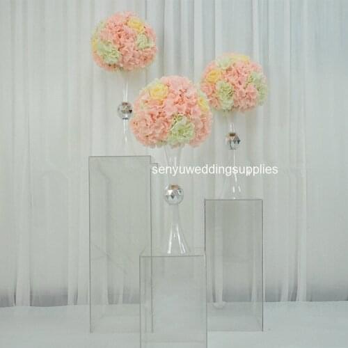 1 carton)Wedding Party Decoration Centerpiece Acrylic Flower Stand plinth stand for wedding stage senyu2234