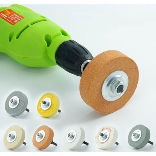 1PC Cotton Polishing Wheels 3" White Corundum Grinding Wheel Wool Wheel Polishing for Jewelry Wood Metal Polishing Abrasive Tool