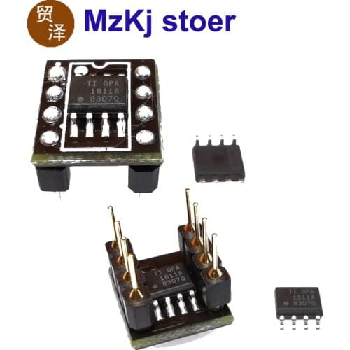 1PCS OPA1611 *2 Dual Channel Pp Amp NEW USA BB TI SOP8 TO DIP8 For Dac Headphone Amplifier