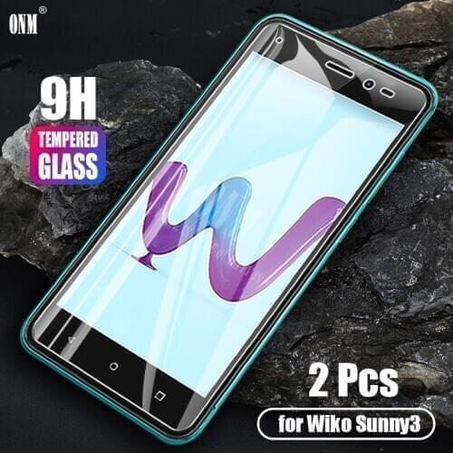 2Pcs Tempered Glass For Wiko Sunny 3 Glass Screen Protector 2.5D 9H Premium Tempered Glass Wiko Sunny 3 Protective Film