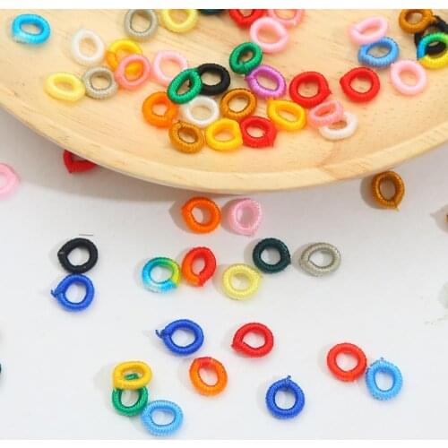 20PCS Handmade thread Rings Spacer Beads for Earrings Bracelet Making DIY Art Craft Supplies Charm Garment Sewing Accessories
