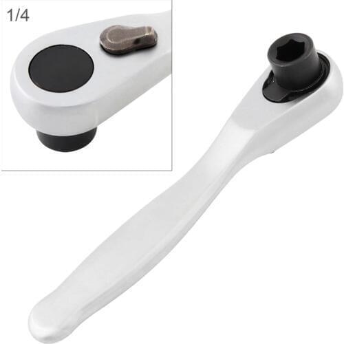 72 Gear Screwdriver Head 1/4 Inch Two-way Adjustable Hollow Tail Wrench for Vehicle / Bicycle