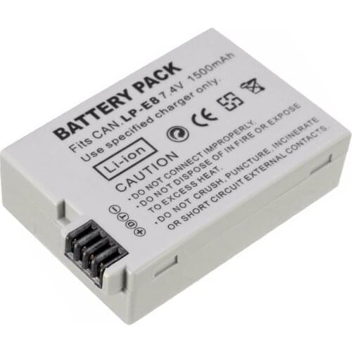 1Piece Camera Battery LP-E8 LP E8 bateria LPE8 AKKU For Canon EOS 550D 600D 650D 700D Rebel X4 X5 X6i X7