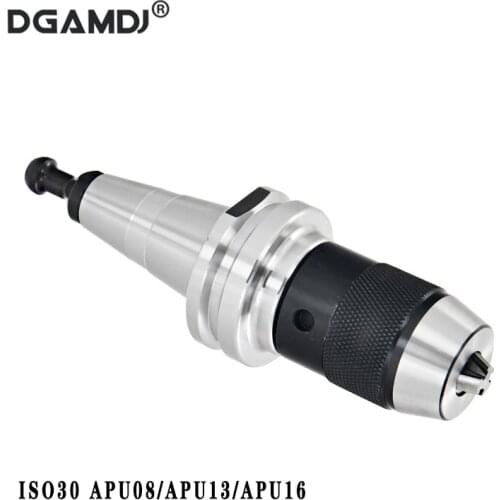 Woodworking machinery accessories ISO30 CNC tool holder APU08 APU13 APU16 One-piece self-tightening milling machine drill chuck