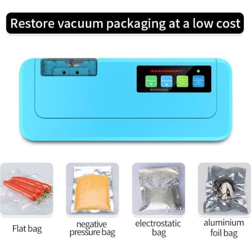 Fast Shipping 2018 New Household Vacuum Food Sealer Packaging Machine Vacuum packer Give free 10 Pcs Vacuum Bags P-290